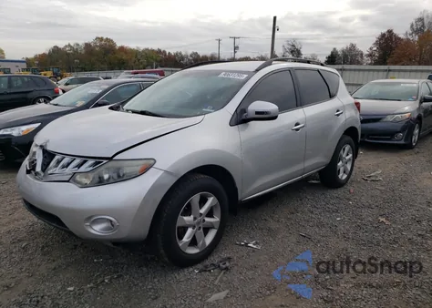 2009 Nissan Murano S z USA, uszkodzony, nr VIN JN8AZ18WX9W206854